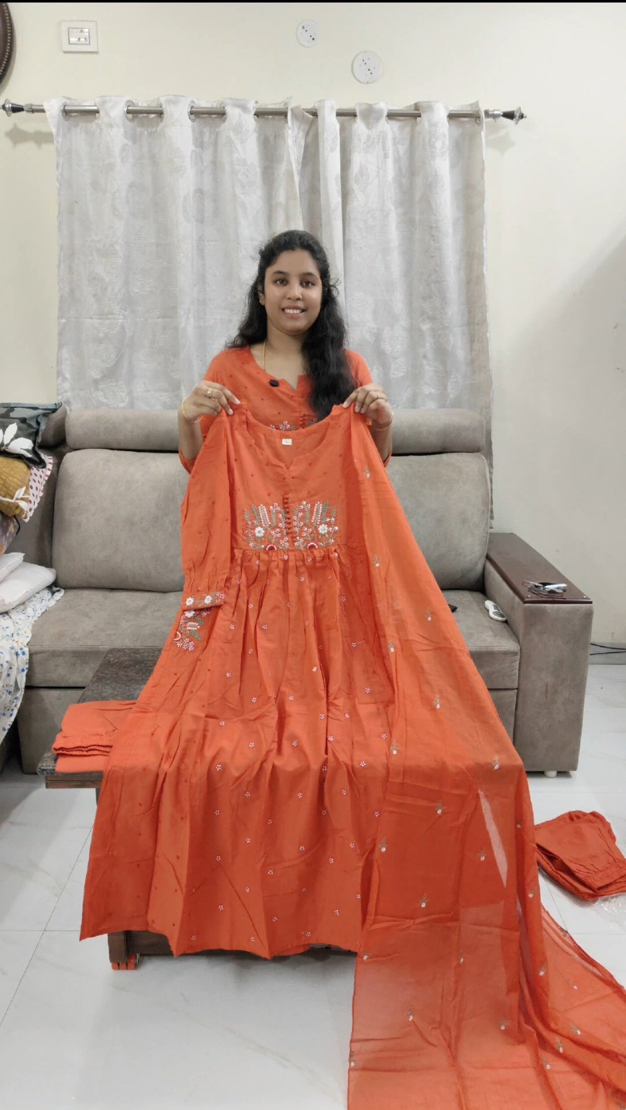 Two peace Orange Dress