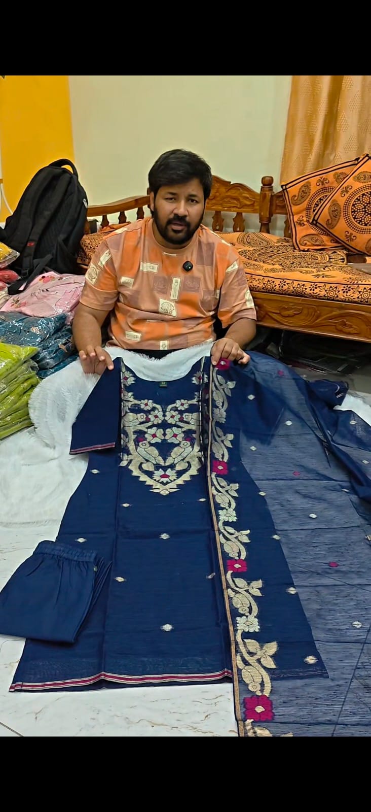 Pure Jamdani Handwoven Kurti Set