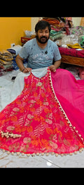 Floral Georgette Suit Set with Chiffon Dupatta